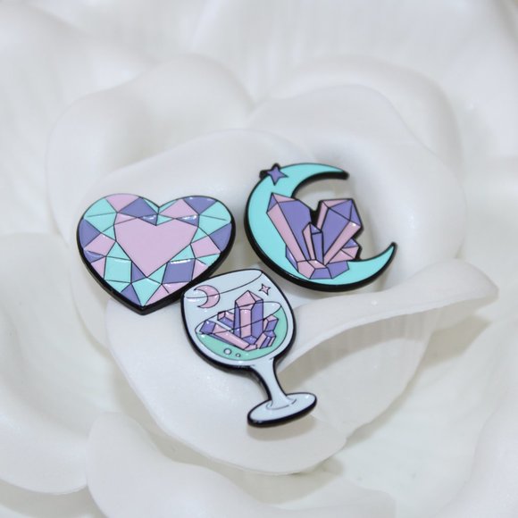 Celestial Enamel Pin Bundle (All 3 count as 1
Item) - Picture 1 of 6